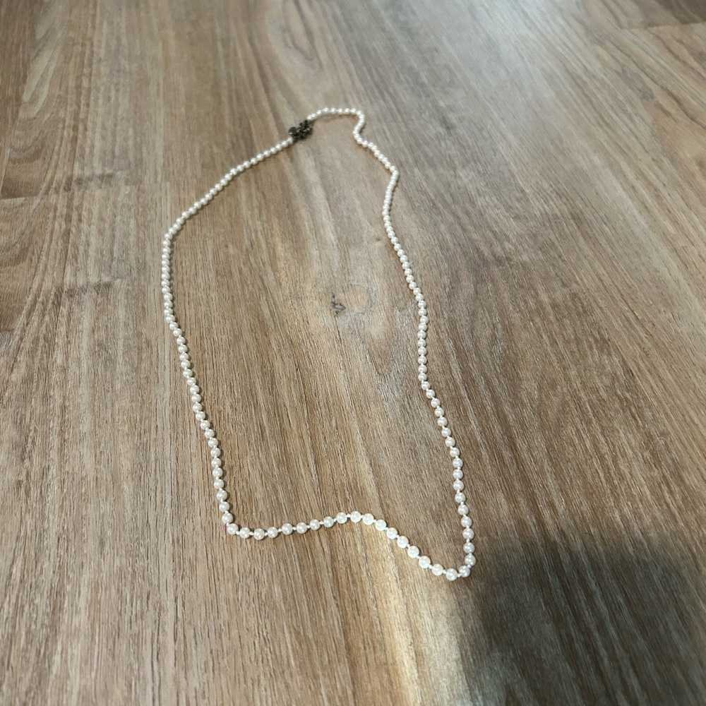 J. Crew Factory White Pearl Necklace Timeless Elegance